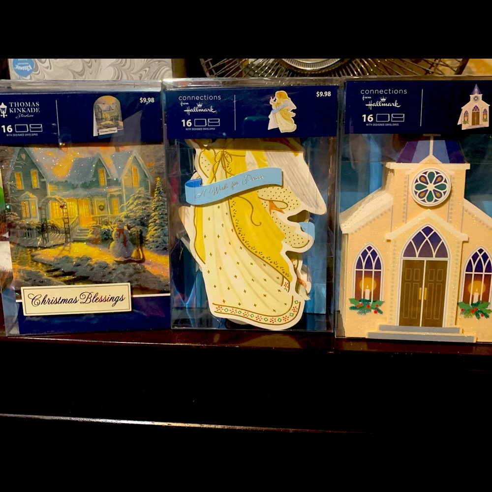 3 boxes of Hallmark Christmas cards